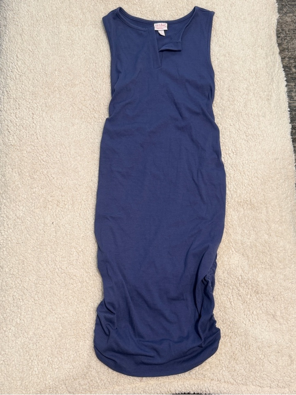Isabel Maternity by Ingrid & Isabel Sleeveless Navy Midi Maternity Dress